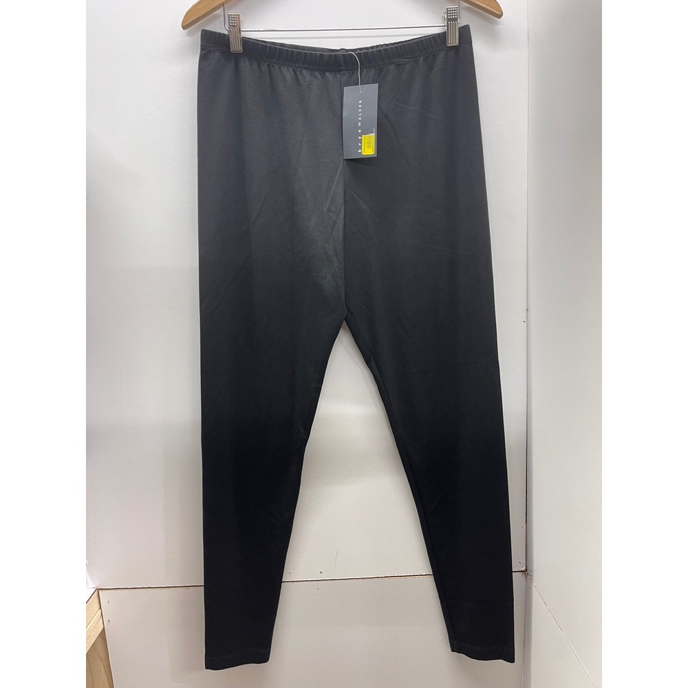 Bryn Walker Basic Legging Womens XL Black Modal Blend Made in USA NWT